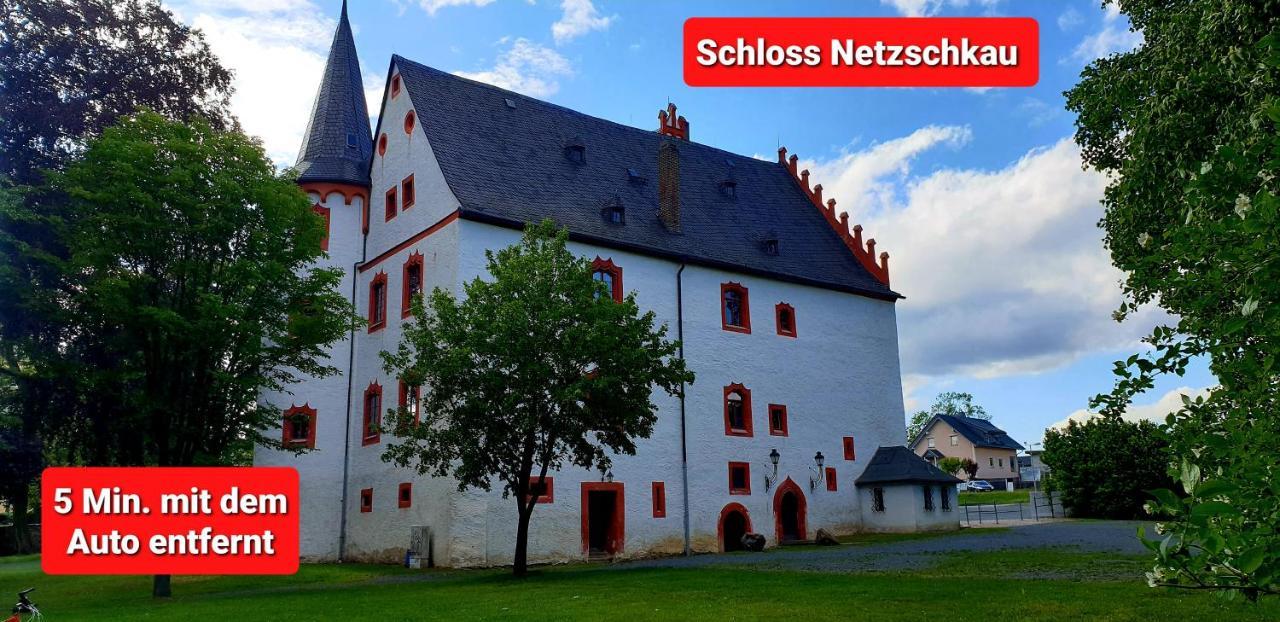 Ferienwohnung "Blick Mylau" - Naehe Freizeitpark Plohn & Weltgroesster Ziegelsteinbruecke ライヒェンバッハ・イム・フォークトラント エクステリア 写真