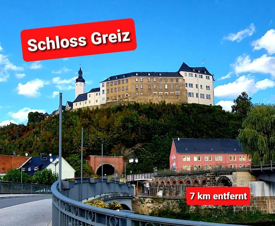 Ferienwohnung "Blick Mylau" - Naehe Freizeitpark Plohn & Weltgroesster Ziegelsteinbruecke ライヒェンバッハ・イム・フォークトラント エクステリア 写真